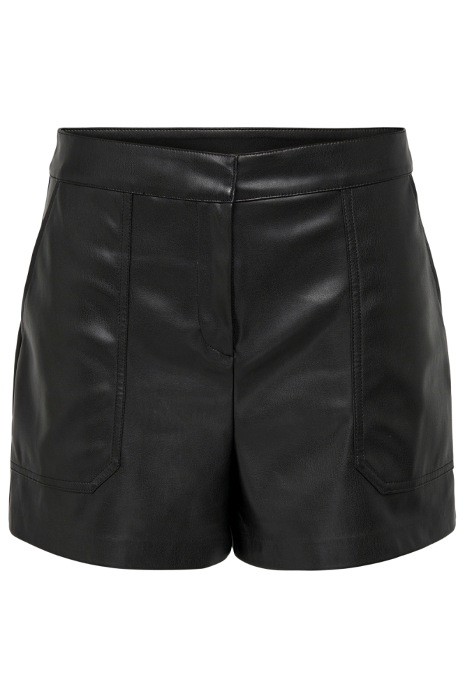 ONLTRICIA FAUX LEATHER SHORTS OTW N 15287184 Black